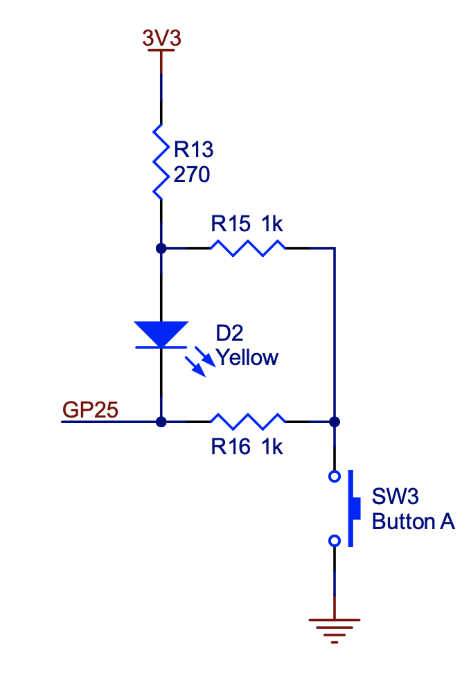 Schematic of GPIO 25 connections