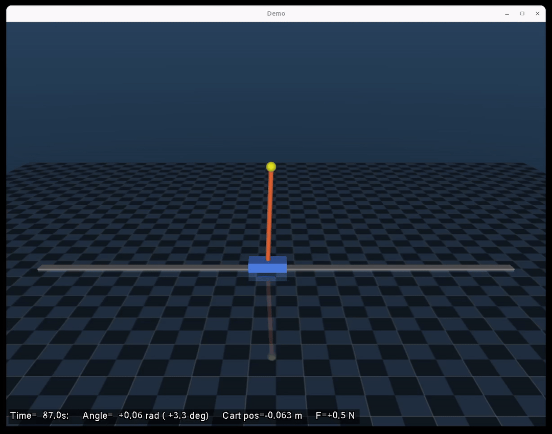 Inverted pendulum demo teaser